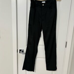 Danielle Bernstein by weworewhat satin black pants